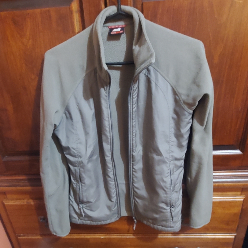 Taupe zipup thin jacket